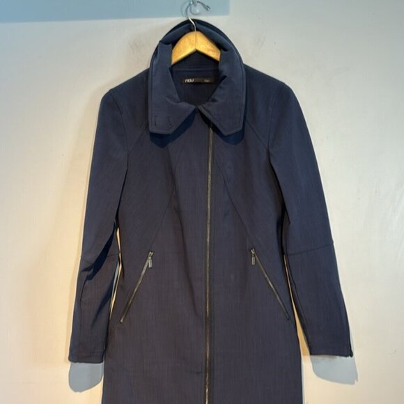 Nau Shroud of Purrin Trench coat - Women's navy blue size small - Picture 10 of 14